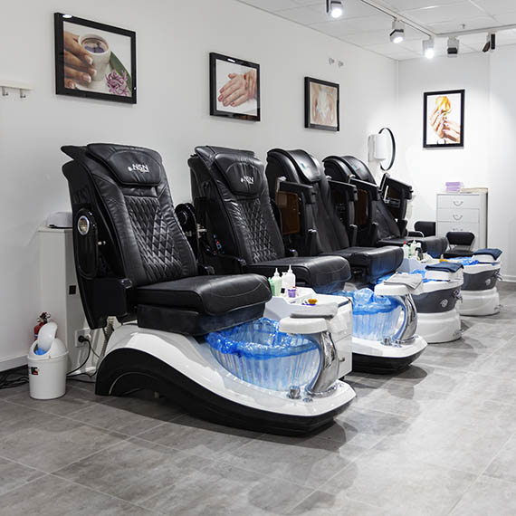 Massagestole fra Nail Pro i Lyngby.